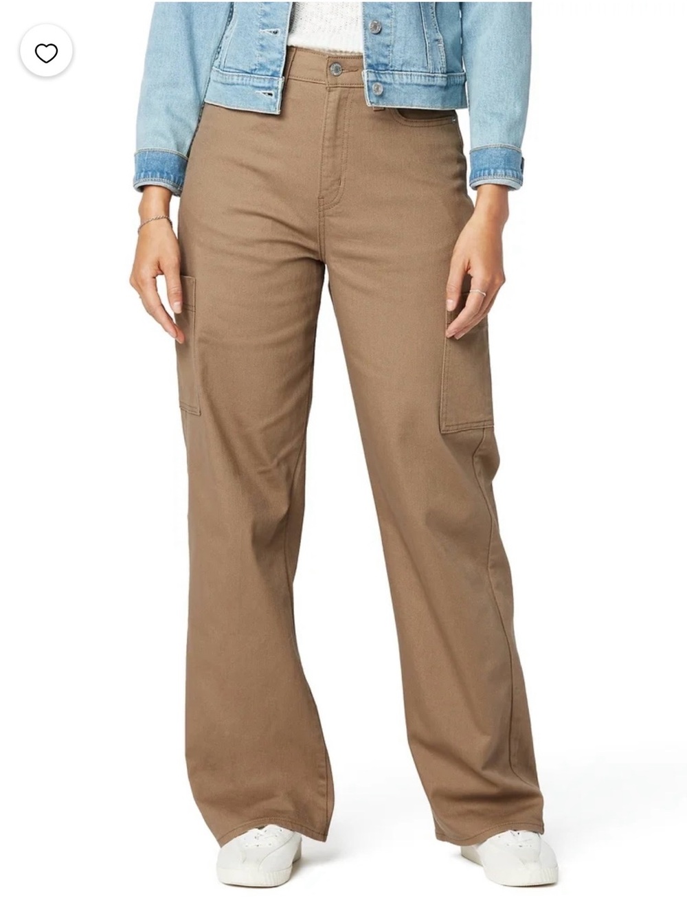 Signature by Levi Strauss Wide-Leg Utility Pants in Brown